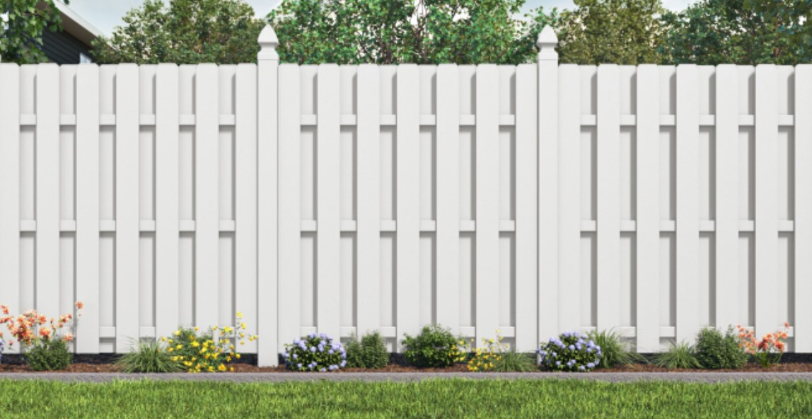 Shadow Box Vinyl Fence